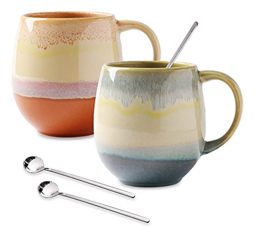 Tazas De Café Grandes De 16 Oz Para Hombres/mujeres, Juego D