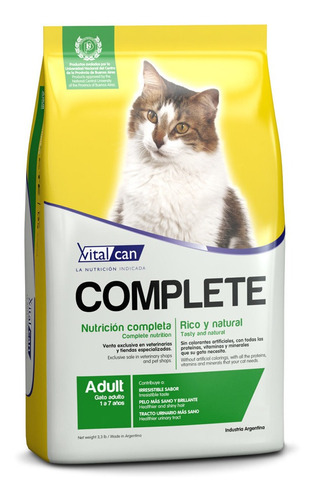 Vitalcan Complete Gato Adulto Sabor Mix En Bolsa De 15kg