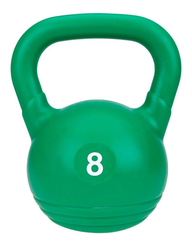 Pesas Rusas De 8 Kg Kettlebell Pvc Goma Crossfit Recubierta