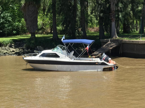 Imagen 2 de 25 de Lancha Crucero Gg730 Cabinado Motor Suzuki 140hp 4 Tiempos