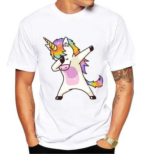 Playera Camiseta Unicornio Colores Rock And Roll