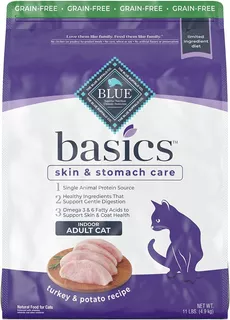 Alimento Para Gato Blue Buffalo Basics Sabor Pavo-papa 5 Kg