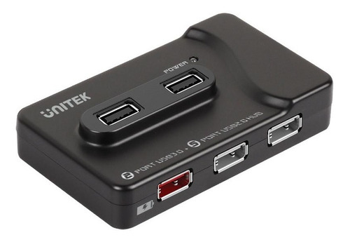 Hub Usb 3.0 / 7 Puertos + Carga Con Fuente Externa - Unitek