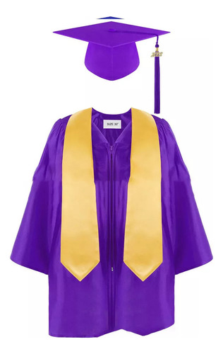 Talla De Gorra Y Bata De Graduación Para Niños