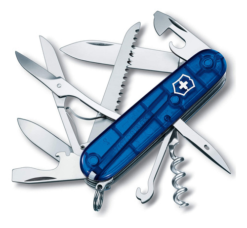 Canivete Victorinox Huntsman Azul Translucido 15 Funções