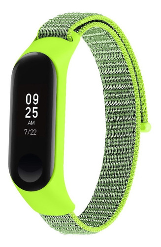 Correa Malla Para Xiaomi Miband 3 4 5 Nylon Con Velcro 12mm