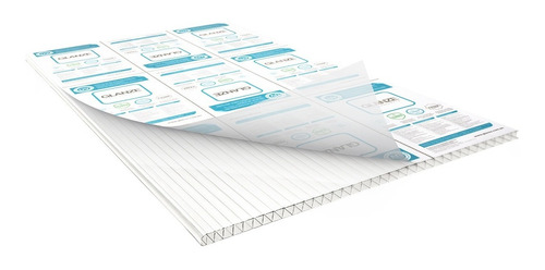 Chapa Policarbonato Alveolar 4mmx1050mmx6000mm