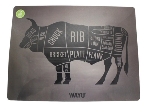 Individual De Mesa Wayu Asados Rectangular Pvc 40x30cm #4