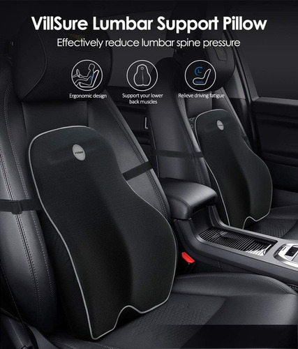 Imagen 9 de 9 de Almohada De Soporte Lumbar Respaldo Ortopédico Ergonómico