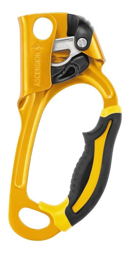 Petzl - Ascensión, Ascender Mango Ergonómico, Negro/amarillo