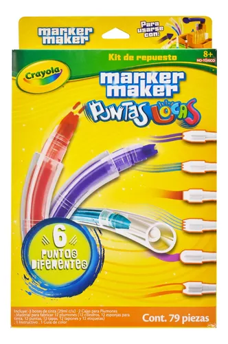 Marker maker de Crayola + 8 Plumones Glitter Alternative : .com.mx:  Oficina y papelería