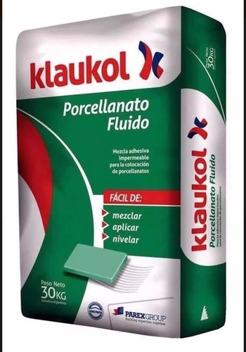 Pegamento Klaukol Porcellanato X 30kgs Fluido Caba
