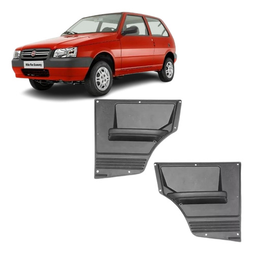 Par Forro Lateral Traseiro Fiat Uno Mille 2p 85/13 Original
