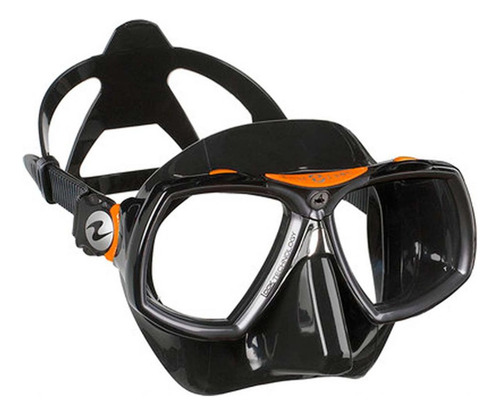 Máscara De Mergulho Aqualung Look 2 Cor Preto/laranja