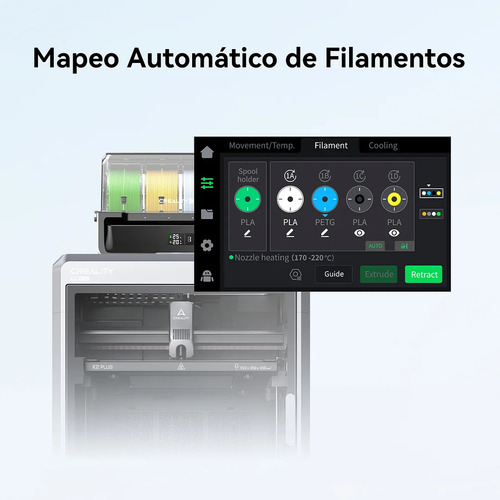 Sistema De Filamento Multicolor Para K2-plus Creality-cfs