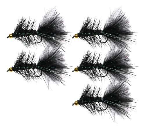 Cabezal De Cuentas De Cobre Wooly Bugger Streamer Para Truch