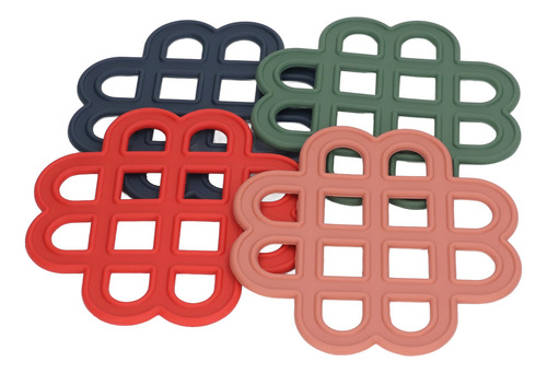 Salvamanteles De Silicona, 4 Piezas, Huecas, Resistentes Al