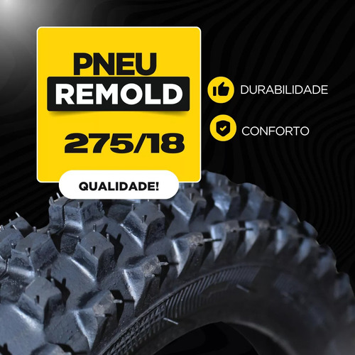 Pneu 2.75-18 Trilha Cg 125 Titan Fan Ybr Dianteiro Off Road