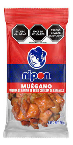Muégano Nipón 100pz 40g C/u Dulce Mexicano Fritura Caramelo