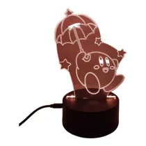 Comprar Lamparas 3d Luces Led Diseño De Kirby En Acrílico 