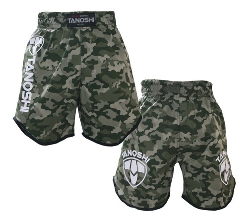 Bermuda Luta Mma Fight Rtx Tanoshi Camuflado Verde