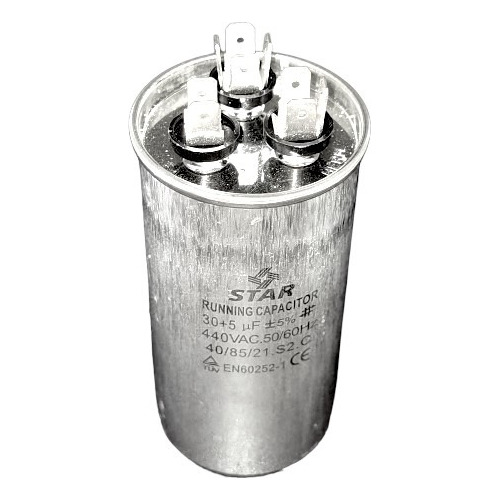 Capacitor Minisplit Doble 30+6 Mf 370v Y 440v Aluminio