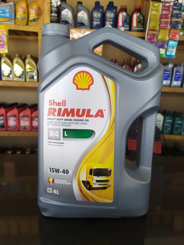 Shell Rimula R4 15w40 Para Motores Diesel Garrafa 4 Litros