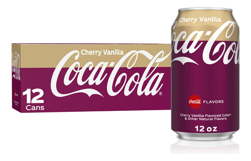 Coca Cola Importada Cherry Vanilla 355ml (12 Latas) Kit
