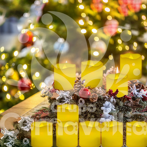 24 Velas Led Luz Ambar Ofrenda Eventos Boda Xv Bautizos