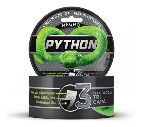 Cinta Multiuso Alta Resistencia Python (duct Tape) 48mmx9mt 