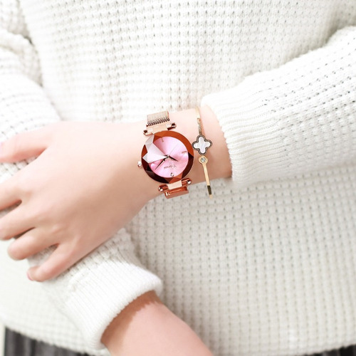 Chenxi Reloj De Cuarzo Con Cristal Geométrico Para Mujer