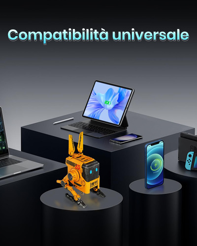 Cargador Gravastar Alpha65 Robot 65w Usb C Para iPhone Amari
