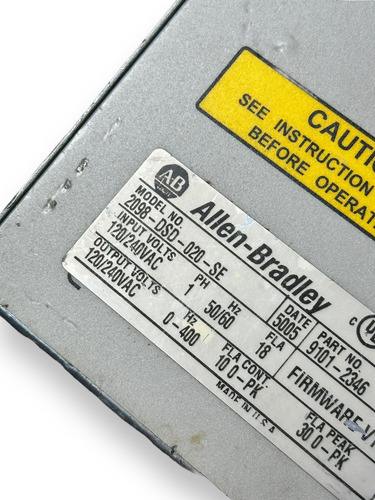 Allen Bradley 2098-dsd-020-se No Sirve, Refacciones (Usado)