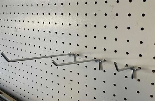 Ganchos Para Panel Ranurado Y Perforado De 10 Cm 50 Unidades