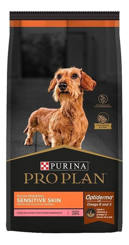 Alimento Pro Plan Optiderma Sensitive Skin Adult Para Perro Adulto De Raza  Pequeña Sabor Salmón Y Arroz En Bolsa De 3kg