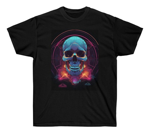 Polera Unisex Calavera Zombie Cyberpunk Algodon Estampado