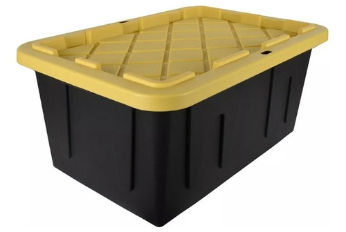Caja Almacenamiento Uso Rudo Negra 102 Litros (10 Piezas)