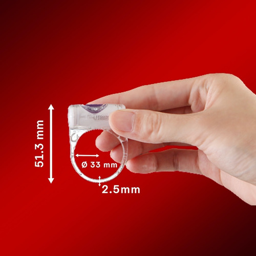 Sico Ring Anillo Con Poder Vibrador Placer Intenso, 1 Pieza Blanco