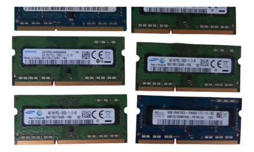 Memoria Ram Ddr3l 4gb Para Laptop Original Lote 10 Pzas (Usado)