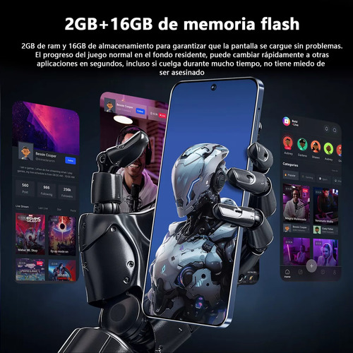 2024 Nuevo Smartphone Gt20 Pro De 6,56 Pulgadas Datos Reales