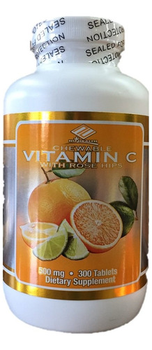 Nu Health Vitamina C Masticable 500mg 300 Comprimidos