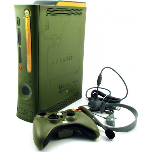 Microsoft Xbox 360 Pro 20GB Halo 3 Special Edition cor  verde