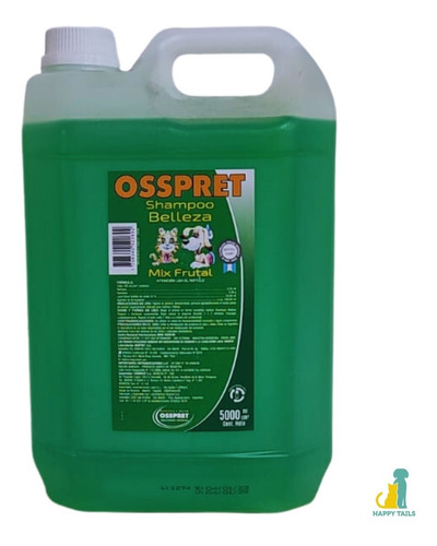 Shampoo Perros Gatos Perfumado Mix Frutal Osspret 5 L