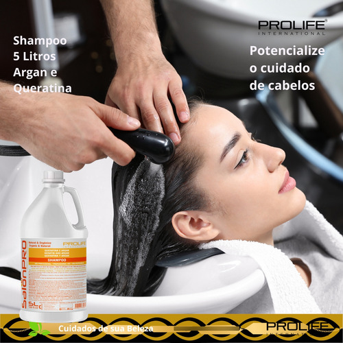 Prolife Shampoo Profissional 5l Argan E Queratina