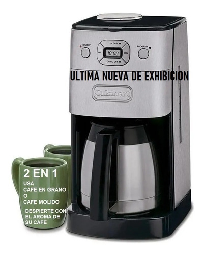 Cafetera Cuisinart Con Molino Automatica Programable 24horas