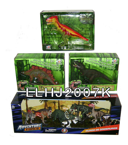 Dinosaurios Bestias Jurásicas Lote De 4 Pack Figuras Baf 