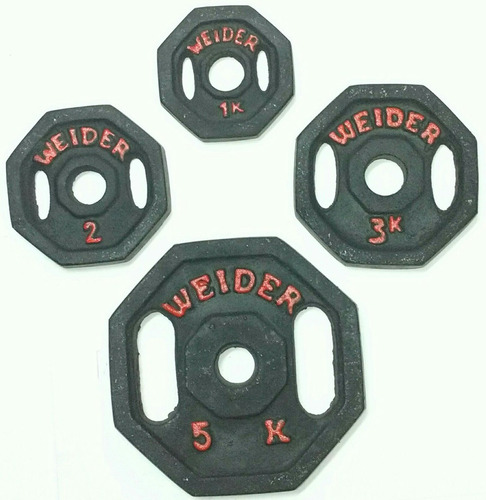 Pesas Weider De 1, 2, 3 Y 5 Kilos