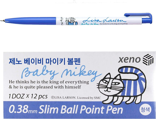 Xeno 0.38mm Slim Ballpoint Pen Shinzi Monpeluche To Baby Mik