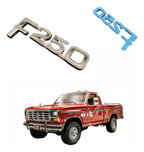 Emblema Ford Pickup F250 80-86 / 87-91 Mexicana 1pz