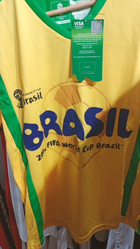 Camiseta Brazil 2014 Fifaworld Original Importada Envío Grat